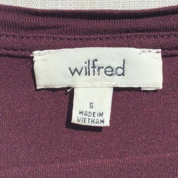 Aritzia Wilfred Purple Split Back La Riviere Top - Picture 9 of 10